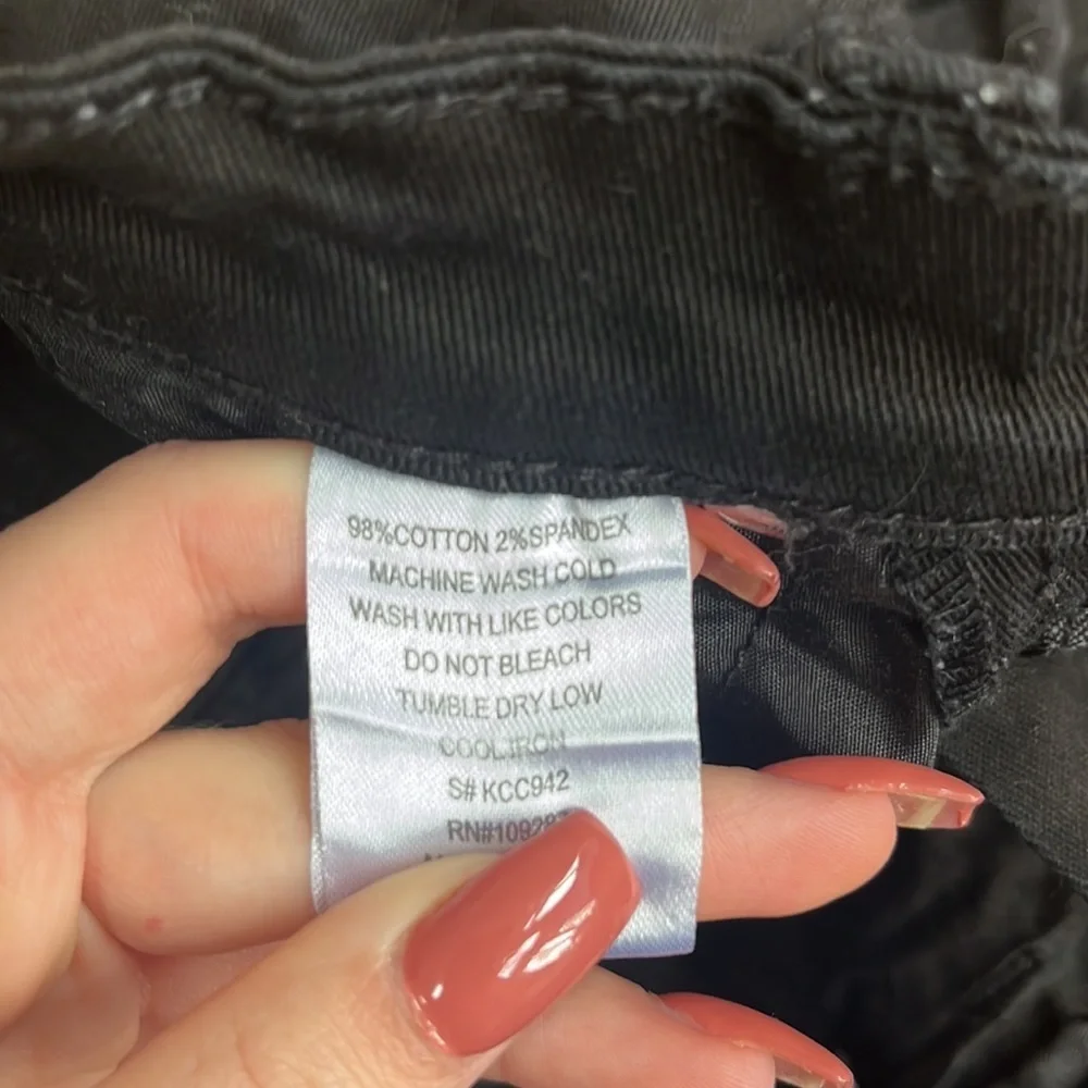 Vintage Havana Girl’s Black Ripped Shorts Size 7